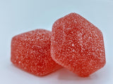Utokia Strawberry Rhubarb gummies product shot