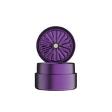 Flower Mill Next Gen Standard 2.5 inch grinder in purple, open