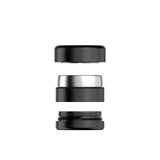 Flower Mill Next Gen Premium Stainless 2 inch grinder three piece exploded view