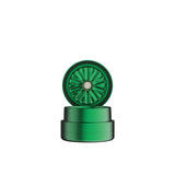 Flower Mill Next Gen Standard 2 inch three piece aluminum grinder green open