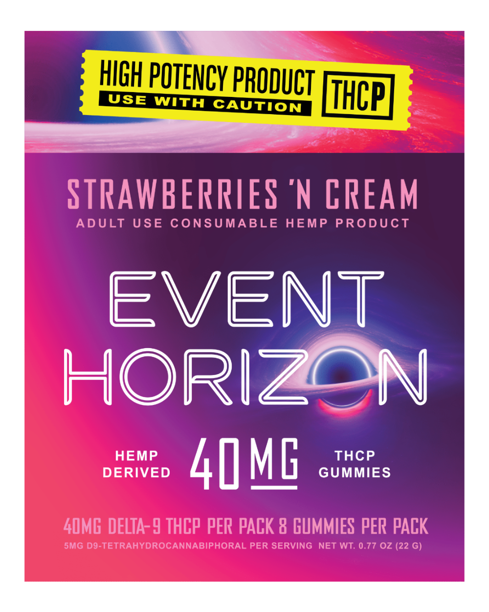 Event Horizon THCp Strawberries N Cream box product photo