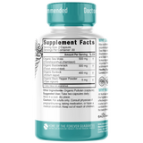 Nutri Organic Sea Moss capsules back label