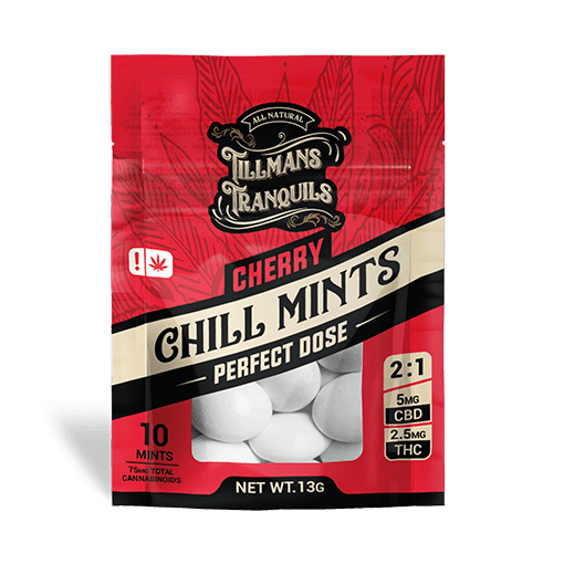 Tillmans Tranquils 2.5mg THC+5mg CBD Mints | Chill (10ct)