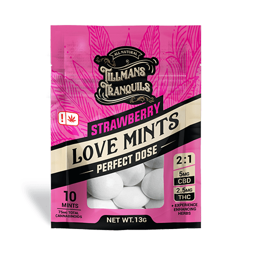 Tillmans Tranquils 2.5mg THC+5mg CBD Mints | Love (10ct)