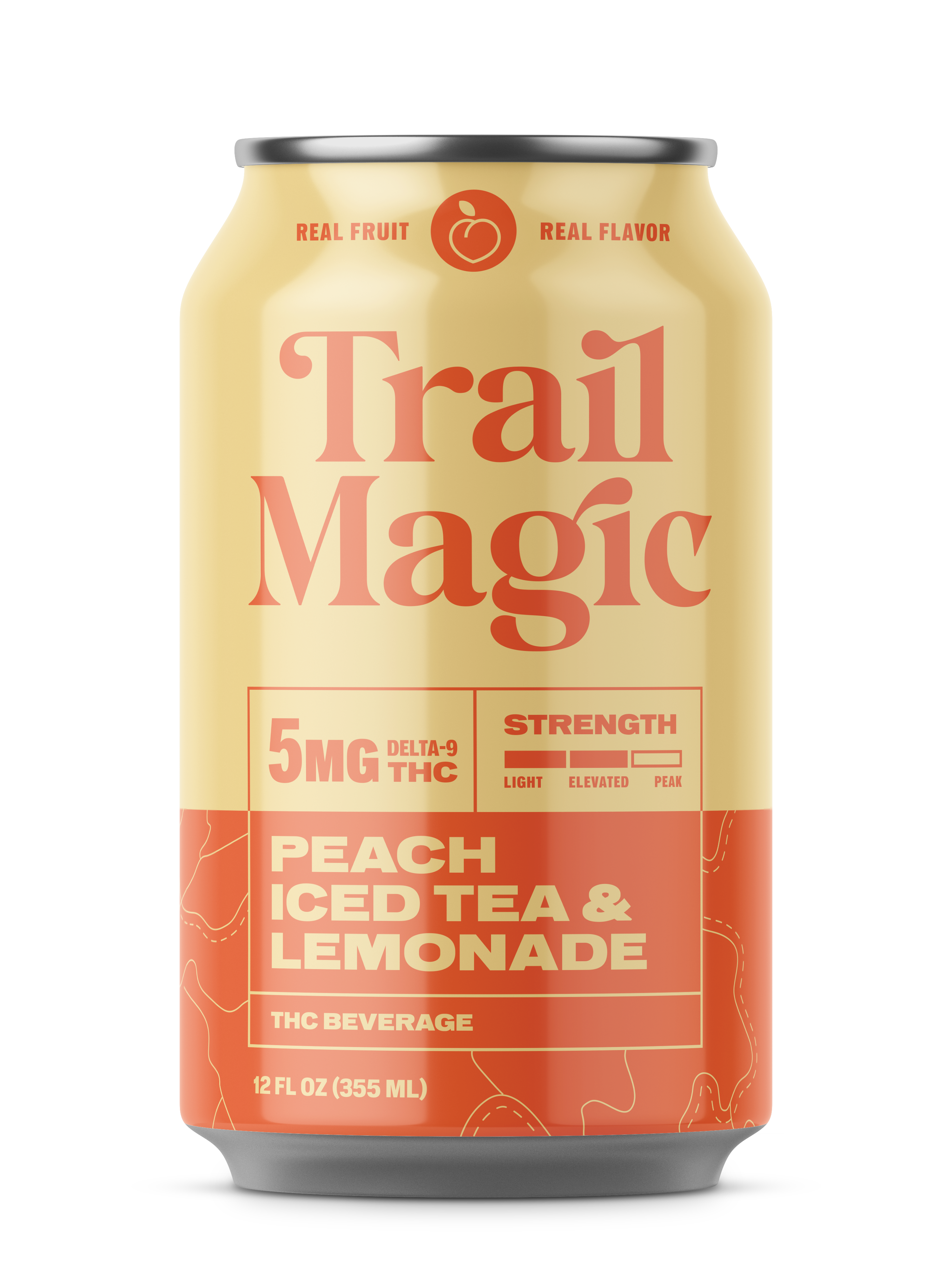 Trail Magic Peach Iced Tea and Lemonade 5mg THC 12 fl oz can