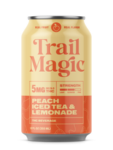 Trail Magic Peach Iced Tea and Lemonade 5mg THC 12 fl oz can