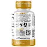 Nutri Organic Turmeric Curcumin capsules side view